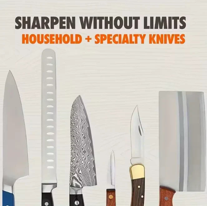 NoviraHome™ Rolling Knife Sharpener Kit